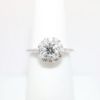 Picture of 14k White Gold & Round Brilliant Cut Diamond with Halo Engagement Ring