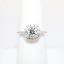 Picture of 14k White Gold & Round Brilliant Cut Diamond with Halo Engagement Ring