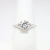 Picture of 18k White Gold, Round Brilliant Cut, Split Shank Diamond Engagement Ring