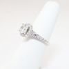 Picture of 14k White Gold & Round Brilliant Cut Diamond Halo Engagement Ring