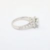 Picture of 14k White Gold & Round Brilliant Cut Diamond Halo Engagement Ring