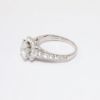 Picture of 14k White Gold & Round Brilliant Cut Diamond Halo Engagement Ring