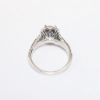 Picture of 14k White Gold & Round Brilliant Cut Diamond Halo Engagement Ring