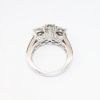 Picture of 14k White Gold & Three-Stone, Round Brilliant Cut Diamond Engagement Ring