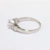 Picture of Platinum & Emerald Cut Diamond Side Stone Engagement Ring