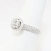 Picture of 18k White Gold & Round Brilliant Cut Diamond Halo Engagement Ring