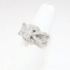 Picture of 14k White Gold & Diamond Cluster Engagement Ring