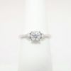 Picture of 14k White Gold & Round Brilliant Cut Three-Stone Diamond Engagement Ring