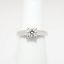 Picture of Platinum, Round Brilliant Cut & Diamond Cluster Accented Engagement Ring