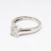 Picture of Platinum, Round Brilliant Cut & Diamond Cluster Accented Engagement Ring