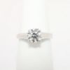 Picture of 14k White Gold & Round Brilliant Cut Diamond Solitaire Engagement Ring