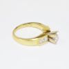 Picture of 18K Yellow Gold, Modified Square Brilliant Cut Side Stone Engagement Ring