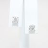 Picture of 14K White Gold & Diamond Solitaire Stud Earrings