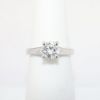 Picture of 14k White Gold & Round Brilliant Cut Diamond Solitaire Engagement Ring