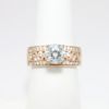 Picture of S. Kashi 14K Rose Gold Round Brilliant Cut Diamond Engagement Ring