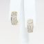 Picture of 14k Yellow Gold & Diamond Cluster Huggie Hoop Earrings