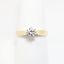 Picture of 14k Yellow Gold & Round Brilliant Cut Diamond Solitaire Engagement Ring