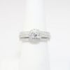 Picture of 14k White Gold & Round Brilliant Cut Multi Row Diamond Engagement Ring