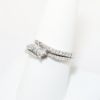 Picture of 14k White Gold & Diamond Cluster Two-Piece Bridal Ring Set
