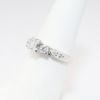 Picture of 14k White Gold, Emerald Cut & Side Stone Accented Engagement Ring