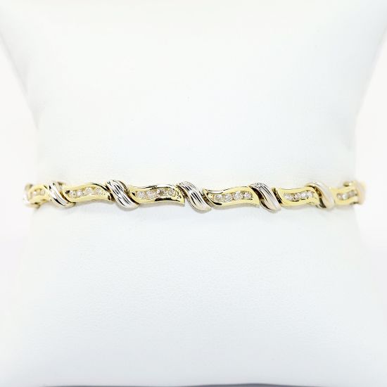 Picture of 1.00ct Diamond Bracelet, 14k Two-Tone Gold