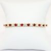 Picture of Diamond and Ruby Tennis Bracelet, 14k Yellow Gold