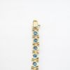 Picture of Blue Topaz Tennis Bracelet, 14k Yellow Gold