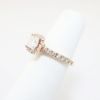 Picture of 14k Rose Gold & Square Brilliant Diamond Halo Engagement Ring