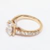 Picture of 14k Rose Gold & Square Brilliant Diamond Halo Engagement Ring