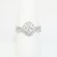 Picture of 14k White Gold & 1.00ct Diamond Cluster Engagement Ring