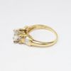 Picture of 14k Yellow Gold & Triple Diamond Engagement Ring