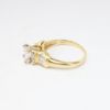 Picture of 14k Yellow Gold & Triple Diamond Engagement Ring