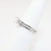 Picture of 18k White Gold, Round Brilliant Cut & Diamond Cluster Accented Engagement Ring