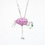 Picture of 1.00ct Sapphire Flamingo Pendant, 14k White Gold