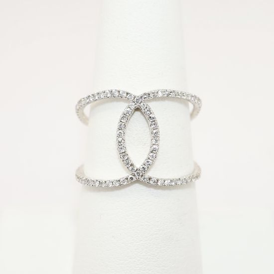 Picture of 0.66ct Diamond Statement Ring, 10k White Gold