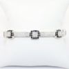 Picture of Diamond and Sapphire Bracelet, 18k White Gold
