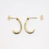 Picture of 1.00ct Baguette Diamond Earrings, 14k Yellow Gold