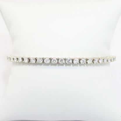 Picture of 5.28ct Diamond Tennis Bracelet , 14k White Gold