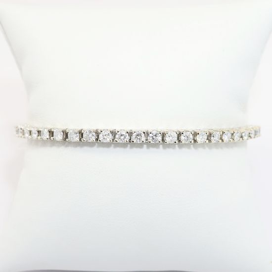 Picture of 5.28ct Diamond Tennis Bracelet , 14k White Gold