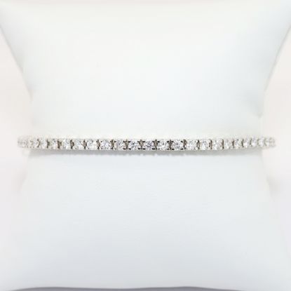 Picture of 3.38ct Diamond Tennis Bracelet, 14k White Gold
