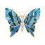 Picture of Cartier Two-Tone 18K Yellow Gold & Platinum Plique-à-Jour Butterfly Brooch