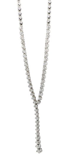 Picture of 2.00ct Diamond Lariat Necklace, 14k White Gold