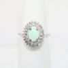 Picture of Opal and Diamond ring, 14k White Gold