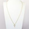 Picture of Cultured Pearl and 0.30ct Diamond Pendant Necklace, 14k Yellow Gold