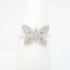 Picture of 14k Yellow Gold & Diamond Butterfly Ring