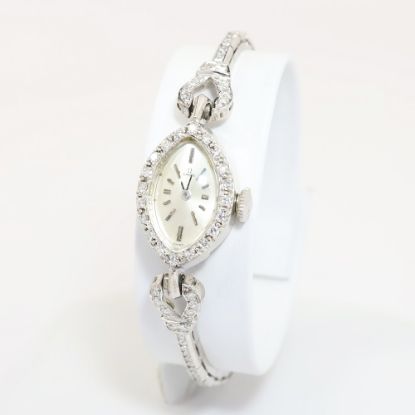 Picture of Ladies 14k White Gold & Diamond Dress OMEGA Wristwatch