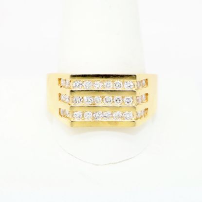 Picture of 1.00ct Diamond Men's Ring, Knife Set, 14k Yellow Gold