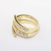 Picture of 14k Yellow Gold & Diamond Spiral Ring