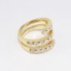 Picture of 14k Yellow Gold & Diamond Spiral Ring