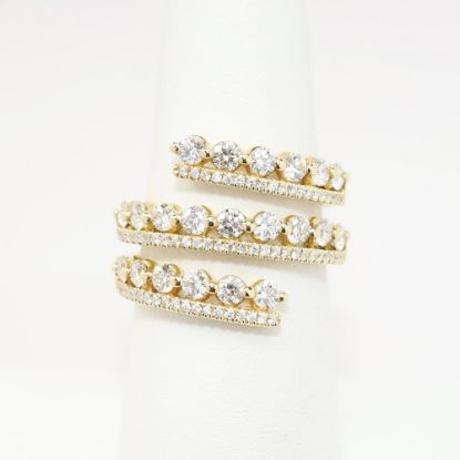 Picture of 14k Yellow Gold & Diamond Spiral Ring